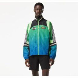 Lacoste Ombre Checkerboard Print Track Jacket Estragon 3XL Male
