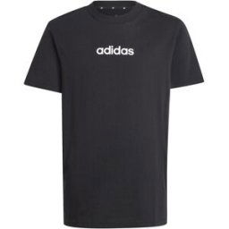 Adidas Logo T Shirt Junior Linéaire Noir/Blanc 13 ans Unisex