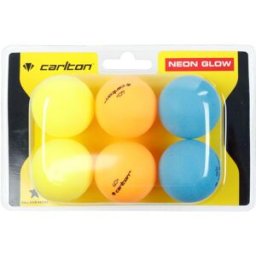Carlton Neon Glow Table Tennis Balls 6 Pack Adults Néon Taille unique Unisex