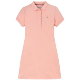 Tommy Hilfiger Essential Polo Dress TKZ Glace Corail 14Y Female