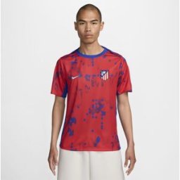Nike Atletico Madrid Home Pre Match Shirt 2024 2025 Adults Rouge 2XL Male