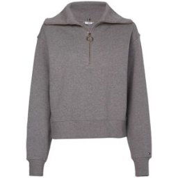 Tommy Hilfiger Zip Collar Sweatshirt Mid Gris Chiné 14 (L) Female