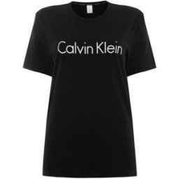 Calvin Klein Logo T Shirt Noir 001 12 (M) Female