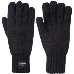 Firetrap Knitted Gloves Adults Noir L/XL Unisex