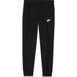 Nike Girls Fundamentals Fleece Jogging Bottoms Noir/Blanc 11-12 (L) Female