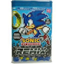 Sonic The Hedgehog Jixelz Remix Sonic And Coin Puzzle Adults Tomy Taille unique Unisex