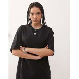 adidas Originals - Trefoil Essentials - T-shirt coupe boyfriend - Noir Noir S female