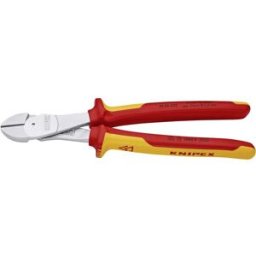 Pince coupante diagonale à forte démultiplication avec facette Knipex 74 06 250 250 mm 1 pc(s)