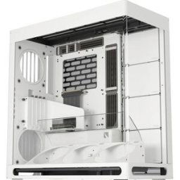 Tour midi HAVN HAVN HS 420 VGPU PC-Gehäuse, Midi-Tower, E-ATX, Tempered Glass, PCIe 5.0 Riser Boîtier gaming, Boîtier, Boîtier PC blanc