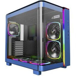 Tour midi MONTECH KING 95 PRO Tempered Glass ARGB Boîtier PC bleu