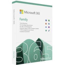 Microsoft Office 365 Family version complète, 6 licences Android, iOS, Mac, Windows Pack Office