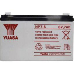Yuasa NP7-6 NP7-6 Batterie au plomb 6 V 7 Ah plomb (AGM) (l x H x P) 151 x 97 x 34 mm cosses plates 4,8 mm sans entretien