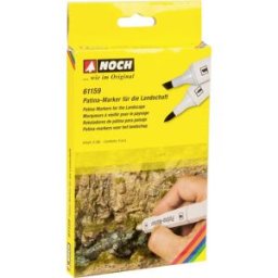 NOCH 0061159 Marqueur de patine gris, vert, noix, crème, vert olive 6 pc(s)