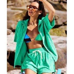 Rip Curl Short Las Dalias Terry Light Green S female