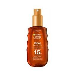 Garnier Ambre Solaire Ideal Bronze Huile Sublimatrice Protectrice SPF15 150 ml - Flacon-Pompe 150 ml
