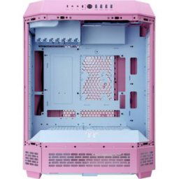 Tour midi Thermaltake The Tower 600 Bubble Pink Boîtier PC rose, bleu