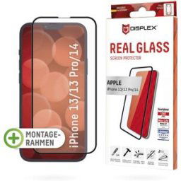 DISPLEX Real Glass Verre de protection décran Apple iPhone 13, iPhone 13 Pro, iPhone 14 1 pc(s) anti-traces de doigts, résistant aux éraflures 1702
