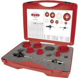 Jeu de scies-cloches 8 pièces RUKO 106302 22 mm, 29 mm, 35 mm, 44 mm, 51 mm, 68 mm 1 set