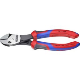 Knipex TwinForce 73 72 180 pour latelier Pince coupante diagonale à forte démultiplication avec facette 180 mm