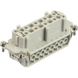 Harting 09330162711 Insert femelle Han® E 16 + PE raccord à vis 1 pc(s) Piece