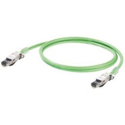 Weidmüller 1173030020 RJ45 Câble réseau, câble patch CAT 5e SF/UTP 2.00 m vert ignifuge, avec cliquet dencastrement 1 pc(s)
