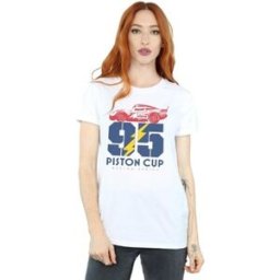 T-shirt Disney Cars Piston Cup 95 Blanc
