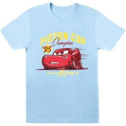 T-shirt Disney Cars Piston Cup Champion Bleu