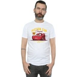 T-shirt Disney Cars Piston Cup Champion Blanc