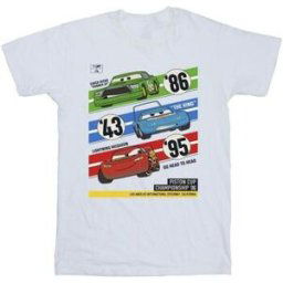 T-shirt Disney Cars Piston Cup Champions Blanc
