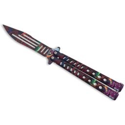 Couteau papillon balisong 24cm design entraînement trick