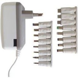 Chargeur universel 3000 mA WATT&CO avec 16 fiches + USB - 2000mA