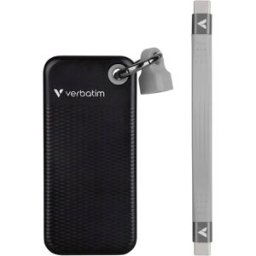 Verbatim Pocket 2 TB Disque dur externe SSD USB-C® (USB 3.2 Gen 2) noir, gris 32194