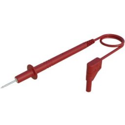 SKS Hirschmann PL 2700 S W rt Cordon de mesure pointe de test mâle 4 mm 1.00 m rouge 1 pc(s)