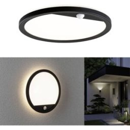 Paulmann Lamina PIR 94664 Applique LED extérieure avec détecteur de mouvement LED 15 W noir