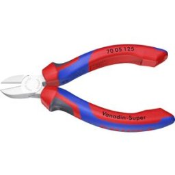Pince coupante diagonale avec facette Knipex 70 05 125 125 mm 1 pc(s)
