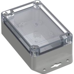 TRU COMPONENTS TC-10860568 Cloche à bride 120 x 80 x 45.20 Polycarbonate gris clair 1 pc(s)