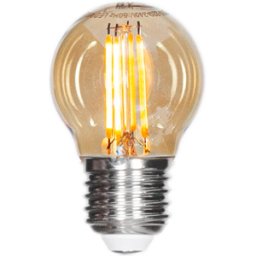 By Rydéns Ampoule filament LED dimmable globe E27 4W Ambre Ø4,5 cm