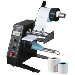 VEVOR Distributeur Automatique d'étiquettes, Largeur 15-125 mm, Longueur 3-150 mm, Machine de séparation d'étiquettes Automatique, applicateur d'étiquettes à Vitesse réglable, comptage Auto 0-999999
