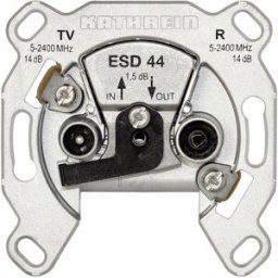 Kathrein ESD 44 Prise antenne TV, FM, SAT encastré Prise de montage en boucle