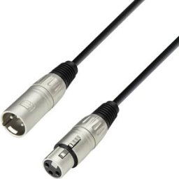 Adam Hall Câble de microphone noir XLR-F/XLR-M