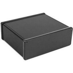 Hammond Electronics 1455U1601BK Boîtier universel 160 x 191 x 66 aluminium extrudé noir (anodisé) 1 pc(s)