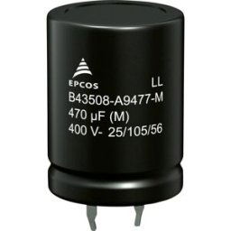 TDK B43508A9108M000 Condensateur électrolytique Snap-In 1000 µF 400 V 20 % (Ø x H) 35 mm x 55 mm 240 pc(s) Tray