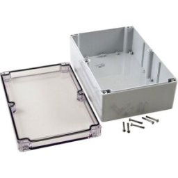 Hammond Electronics 1554VA2GYCL Boîtier universel 240 x 160 x 90 Polycarbonate gris, transparent(e) 1 pc(s)