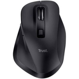 Trust FYDA Souris ergonomique radio optique noir 6 Boutons 2400 dpi ergonomique, rechargeable