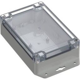 TRU COMPONENTS TC-10860760 Cloche à bride 150 x 100 x 45 ABS-PC gris clair 1 pc(s)