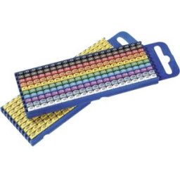 HellermannTyton WIC2-0-9-PA-CC-T1 Clip de marquage Impression 0 - 9 Plage de Ø extérieur 2.8 à 3.80 mm 561-02100