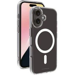 Vivanco MAG STEADY Coque arrière Apple iPhone 16 noir chargement par induction, étanche au sable, étanche aux projections deau, étanche à la poussière 64222