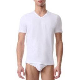 Eminence Lot de 2 tee-shirts col v homme Active Flex Coton Adidas blanc M male