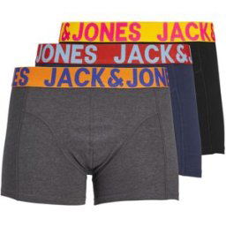 jack & jones Maillots en Coton Noir crazy Solid Trunks 3 Pack Noos Yale L male