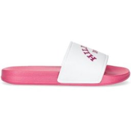 Tommy Hilfiger Logo Print Sliders Juniors Wht/Pnk 030 2.5 (35) Female